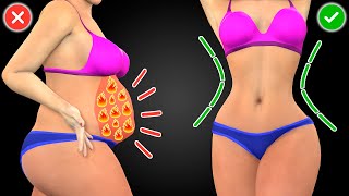 🔥 Burn STUBBORN BELLY FAT ⏳ Sculpt Hourglass Figure 👙 Standing Abs Workout 20 Days [upl. by Eden]