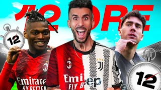 ⚽ HO VISTO 2 PARTITE di SERIE A in 12 ORE CHALLENGE JUVENTUS e MILAN [upl. by Liva]