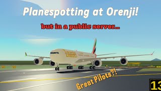 Planespotting at Orenji 91024 [upl. by Rudwik]