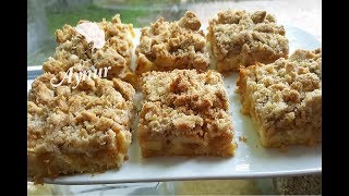 Apfel Streusel Kuchen Rezept I Einfach und lecker I Apfelblechkuchen mit Streusel [upl. by Ahsekan]