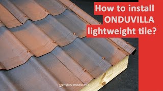 How to install ONDUVILLA lightweight tile [upl. by Herv768]