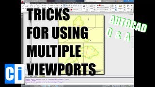 AutoCAD QnA Different linework in multiple viewports [upl. by Eitsirc]