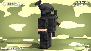 MILITARY ROBLOX OUTFITS [upl. by Rehportsirhc]