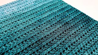 Quick and Easy Crochet Stitch Tutorial  Knotted Half Double Crochet [upl. by Ntsyrk585]