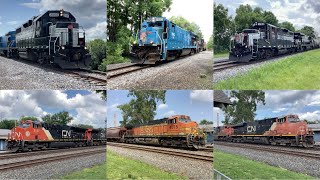 HD 4K The July 2024 Monthly Railfanning in New York State subscribe [upl. by Zertnom]