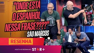 O DIA EM QUE SÃO MARCOS FEZ JÚNIOR CHORAR DE RIR NO RESENHA ESPN [upl. by Oeniri]