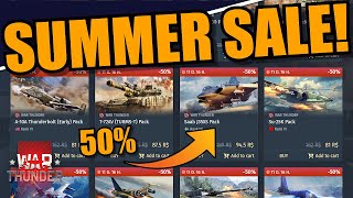 War Thunder  SUMMER SALE IS HERE FINALLY a GOOD SALE 50 MULTIPLE packs [upl. by Aldos]