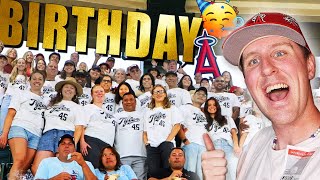 BIG SPECIAL BIRTHDAY CELEBRATION AT THE ANGELS GAME  Kleschka Vlogs [upl. by Tjaden825]