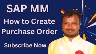 17  How to Create Purchase Order  Consultant Steps in PO [upl. by Noll]