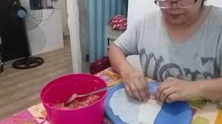 COOKING SERIES NO1 HOME MADE LUMPIANG SHANGHAIWRAPPINGROSALINDA FAVORITO [upl. by Haleelahk]