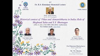 3rd Dr RS Khandpur Memorial Lecture by Prof Arun Grover ExVC PU Chandigarh [upl. by Bergren]