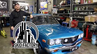 THE SKID FACTORY  1973 Mazda RX3 Build Review [upl. by Anerbes]