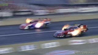 Brandon Bernsteins Top Fuel Dragster warm up at 2011 Summit Racing Equipment Southern Nationals [upl. by Aushoj259]