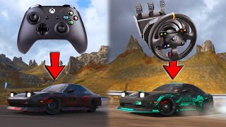 Drifting The Needle Climb on CONTROLLER vs WHEEL  Forza Horizon 4 [upl. by Laina419]