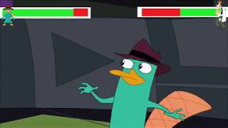 Perry vs Heinz Doofenshmirtz 6 with healthbars [upl. by Lorri136]