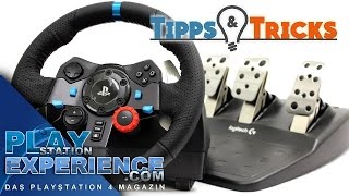 Logitech G29 PS4 Lenkrad  Tipps amp Tricks zum Handling  Einstellungen  Fahrzeug Setup [upl. by Chico]