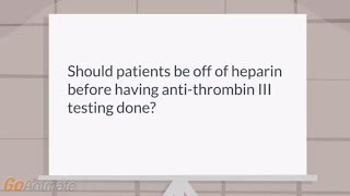 Can heparin lower the antithrombin III levels [upl. by Peony25]