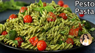 Pasta in Pesto Sauce  How To Make Pesto Pasta  Creamy Pesto Pasta [upl. by Sorcha506]