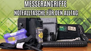 Messerangriff überleben  Notfalltasche für den Alltag zur Verteidigung  EDC  Urban Survival [upl. by Yllrebmik]