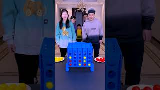 Who Can Connect 4 First Funnyfamily Partygames challenge [upl. by Brader]