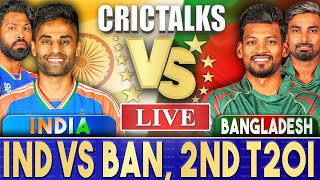 Live IND Vs BAN 2nd T20I Delhi  Live Scores amp Commentary  India vs Bangladesh  2024 Series [upl. by Risa]