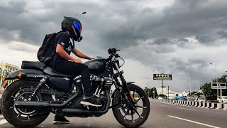 Riding the Harley Davidson Iron 883 [upl. by Feeley]