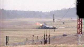 JAS 39 Gripen crash lands [upl. by Deering]