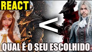 REACT Os MELHORES chefes da saga Dark Souls e Bloodborne  TOP 10 [upl. by Zetrom755]