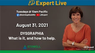 Dysgraphia What it is and how to help  Jill Stowell [upl. by Ellennahc423]