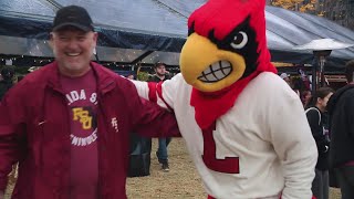 Fans head to Charlotte to gear up for UofL Florida State game [upl. by Polad]