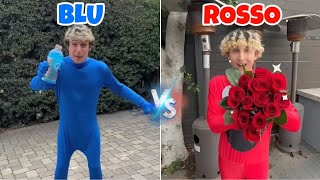 SFIDA DEL COLORE ROSSO VS BLU…CHI VINCERÀ 😱 [upl. by Ailasor]