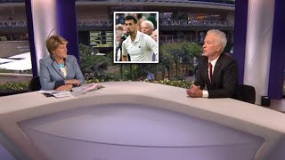 John McEnroe and Clare Balding clash on BBC over Novak Djokovics angry Wimbledon rant [upl. by Ahsile386]