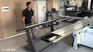 iTECH EASY Lift Panel Saw Loading Trolley Walkthrough machines4wood [upl. by Gertrudis887]