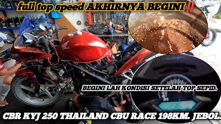 BEGINILAH KONDISINYA MOTOR JEBOl full top speed 198KM‼️MESIN KU MENGELUARKAN EMAS❓ [upl. by Ayaros]