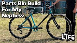 Parts Bin MTB Build For My Nephew  Raleigh MTrax Titanium Retro [upl. by Baal]