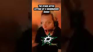 Dallas Stars after letting up 4 unanswered goals in game 1  memes hockey [upl. by Assillem105]