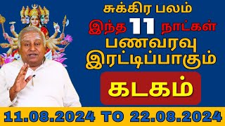 கடகம் பணவரவு இரட்டிப்பாகும்  Kadagam  rasipalan  astrology  jothidam  Kadaga rasi [upl. by Einnob]