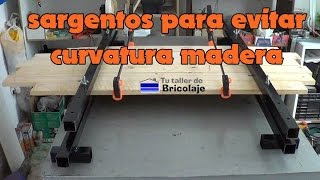 👉‍‍Cómo hacer unos SARGENTOS para EVITAR la CURVATURA al unir MADERA [upl. by Tnahs]