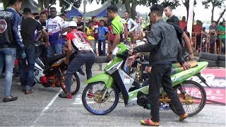 DRAG BIKE 4t 125 Std Body Drag Racing Kubang Menerong Ogos 2018 [upl. by Materse]