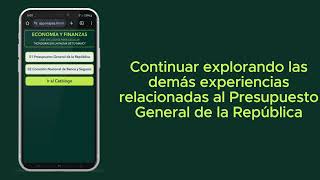 Economía y Presupuesto – Experiencia en Celular [upl. by Ellebyam]