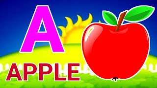 A for apple  अ से अनार  abcd  phonics song  a for apple b for ball c for cat  abcd song  abcde [upl. by Norramic]