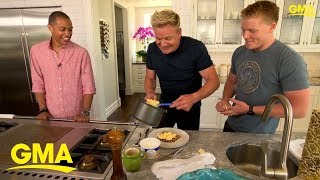 Gordon Ramsays perfect scrambled eggs tutorial  GMA Digital [upl. by Laddie]