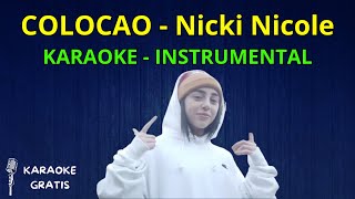 Nicki Nicole  Colocao  LETRA KARAOKE  INSTRUMENTAL [upl. by Wasserman512]