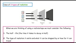 Use of Radioisotopes  N5 Chemistry  Nuclear Lesson 8 [upl. by Eelrahc215]