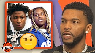 600Breezy Reacts to NBA Youngboy Saying He Talks to Lil Durk Every Other Day [upl. by Ravaj788]