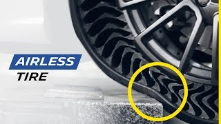 New generation of airless tire  Michelin [upl. by Ainitsirk]