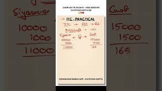 Day 12  Free GST Complete Course  ITC Calculation Part 2  taxation accountant commerce [upl. by Toffic]