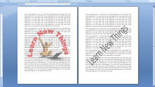 How to Insert Watermark in MS Word Picture amp Text [upl. by Kieran]