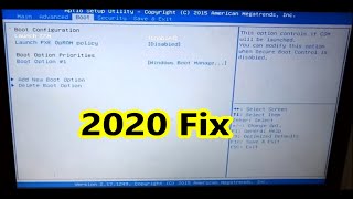 Aptio SetUp Utility 2020 Fix [upl. by Jerrol]