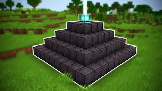 I Made a NETHERITE BEACON In Minecraft [upl. by Atthia]